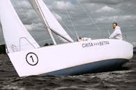 White Sail Boat on Sea