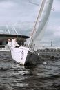 White and Black Sail Boat on Body of Water