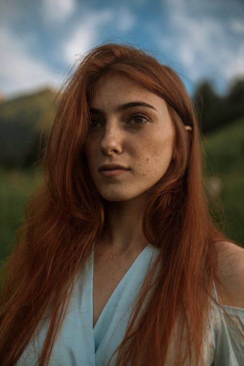 Beautiful Woman with Red Hair