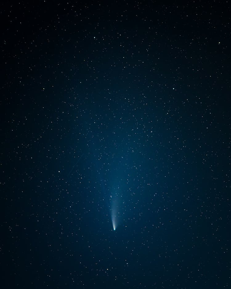 Comet In The Starry Sky