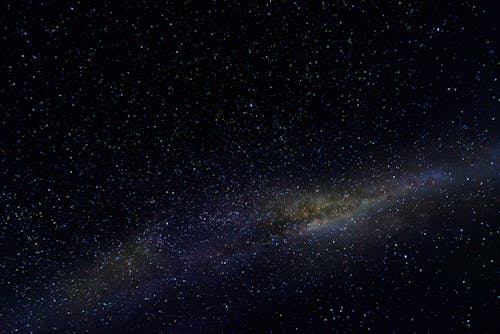 Free Milky Way on Starry Night Sky  Stock Photo
