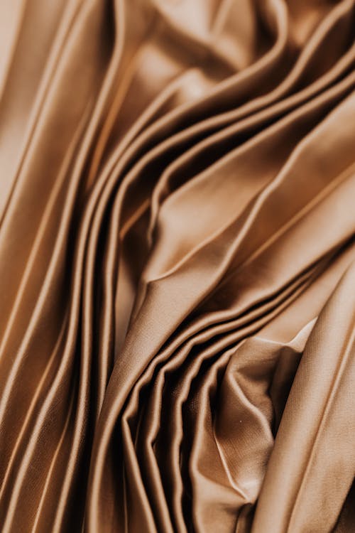 Brown Folded Fabric