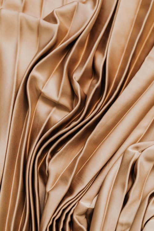 Pleated Textile in Close Up Photography