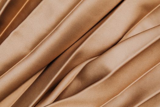 Close up of Pleated Beige Fabric