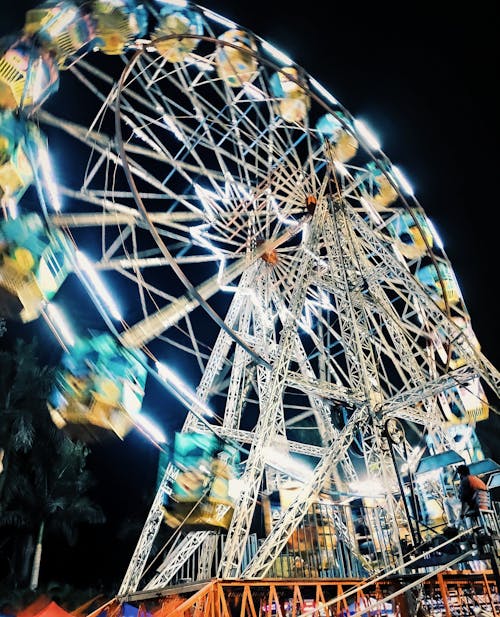 Photos gratuites de contre-plongée, crépuscule, grande roue