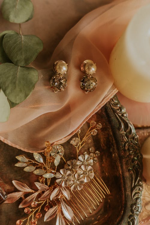 Still Life with Pearl Earrings and Comb