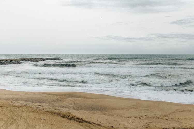 Waves Crashing On The Beach