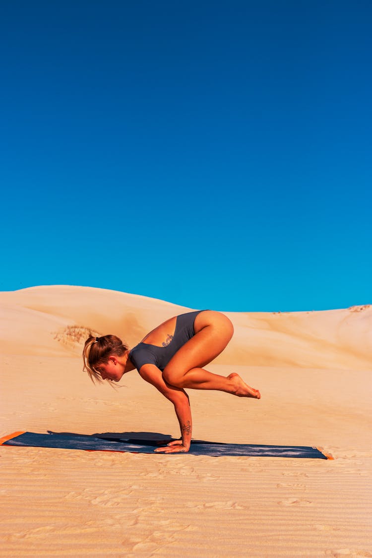 Woman Doing A Yoga Pose