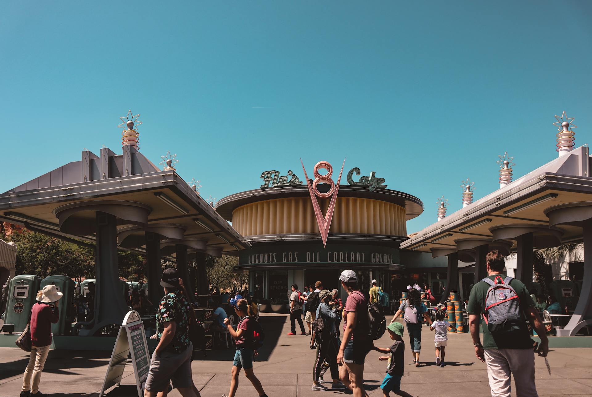 Flo's V8 Cafe Inside Disney California