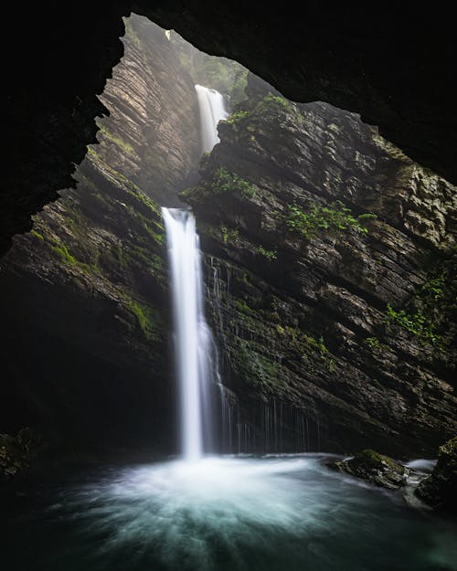 Foto stok gratis air, air terjun, air terjun kami