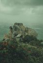 Gray Rock Formation on Top of the Hill
