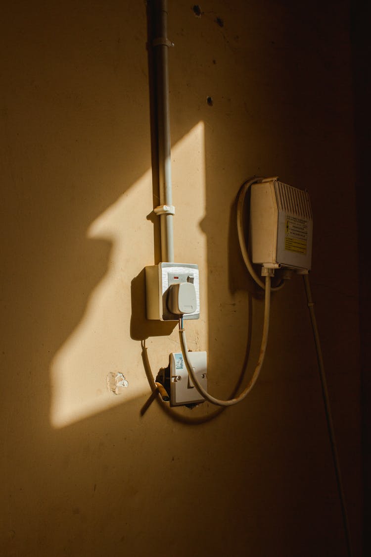 A Power Outlet Inside A Home