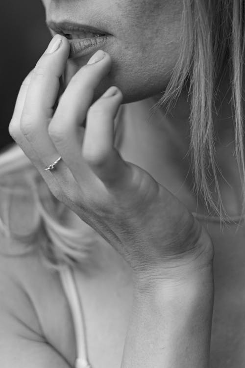 Free Close Up Photo of a Person Wearing Ring Stock Photo
