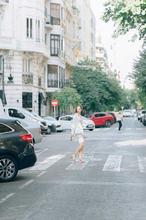 Woman Crossing the Street