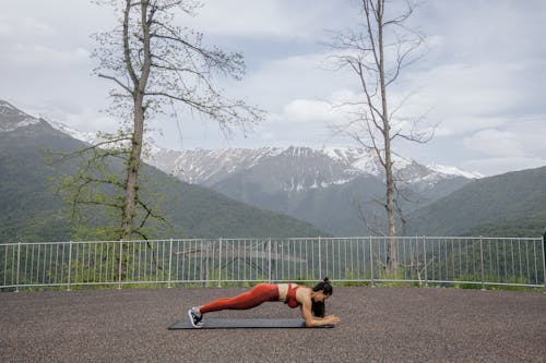 Photo of a Woman Planking