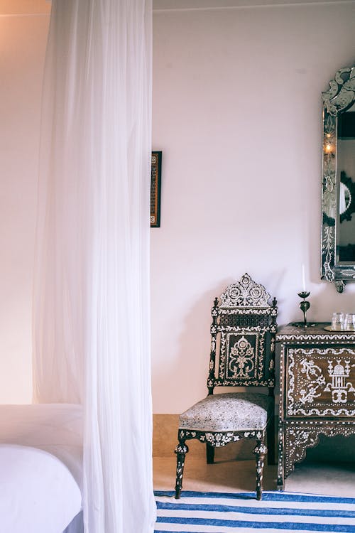 Free Bedroom interior in Moroccan style Stock Photo