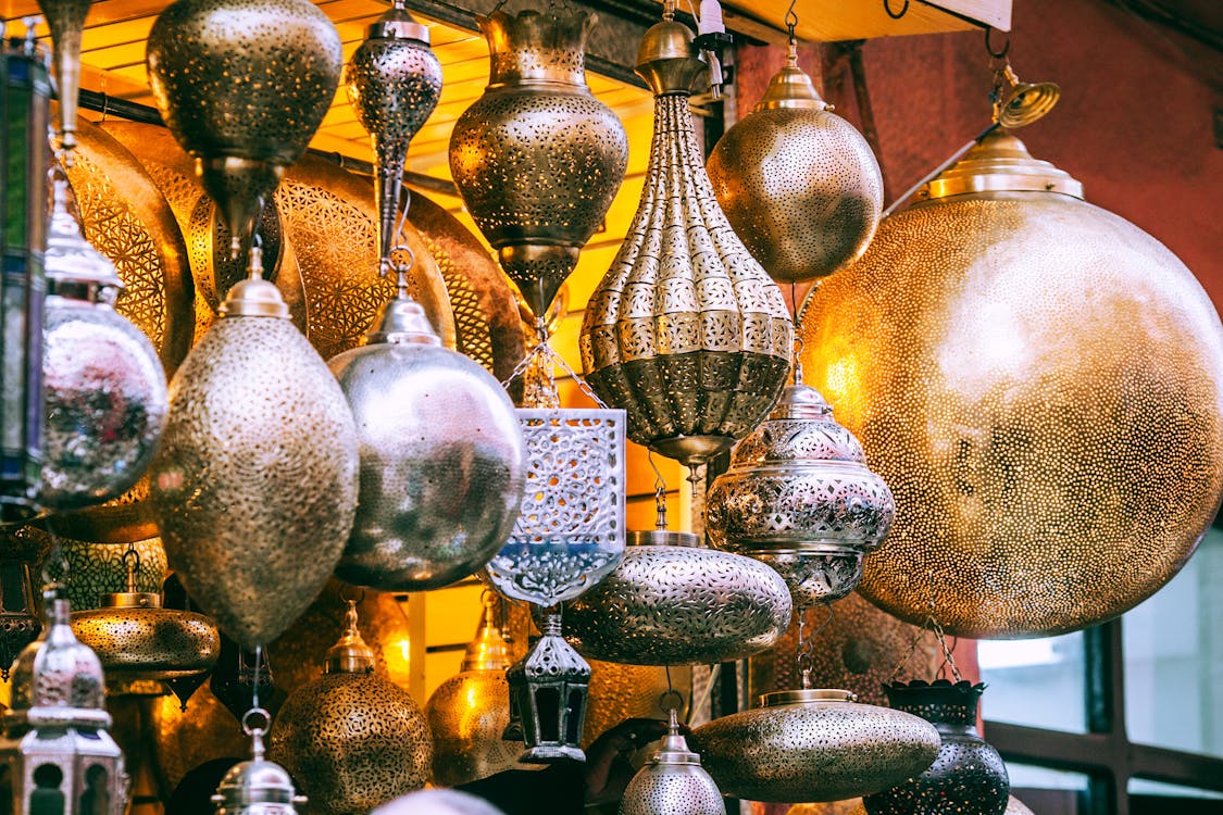 Free Vintage lamps in oriental style Stock Photo