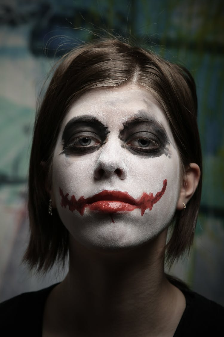 Woman With Joker Makeup