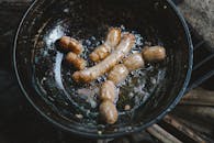 Sausages in a Black Wok
