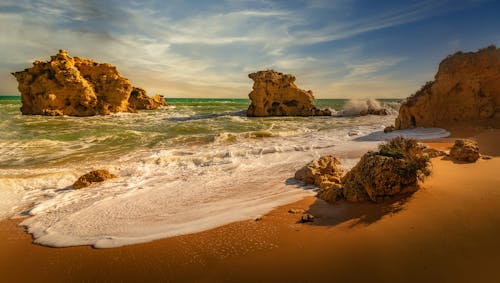 Rock Formation in Sea Water