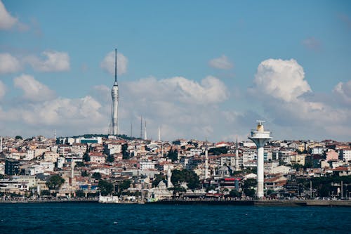 Cityscape of Seashore Port Town