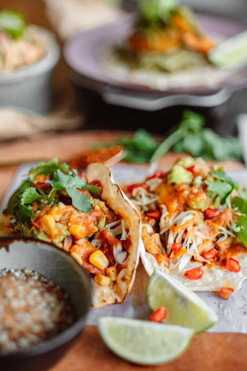 Mexican Tacos with Salsa 