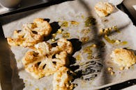 Baked Cauliflower on a Baking Paper