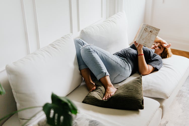 A Woman Reading A Book 