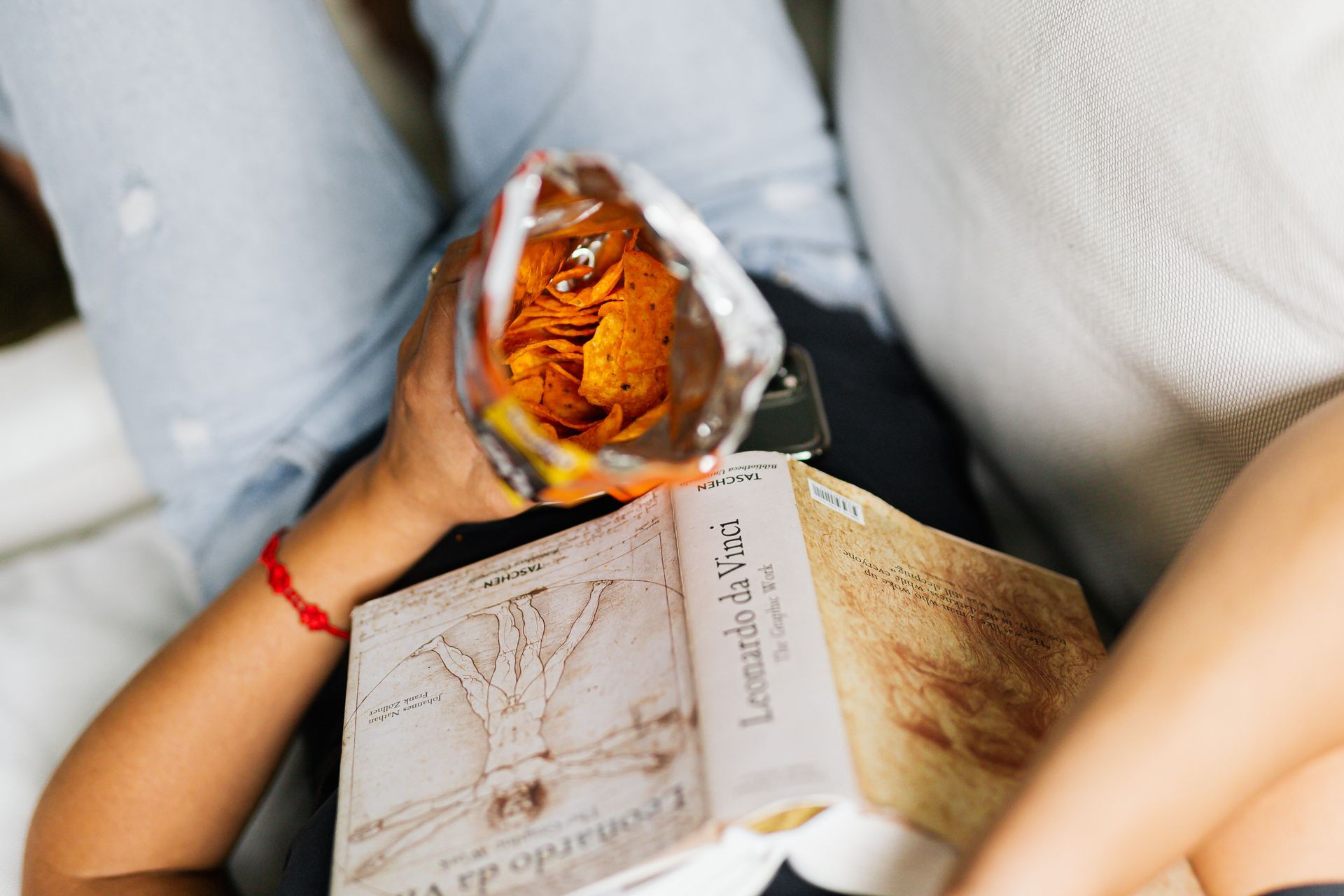 A Person Eating a Bag of Chips
