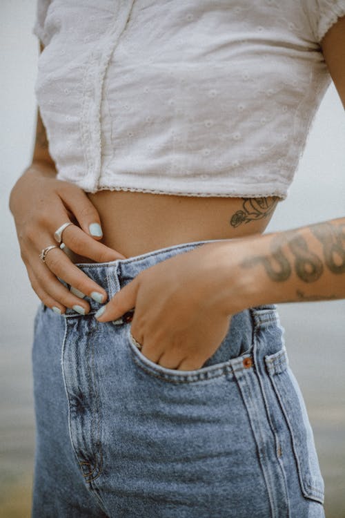 Free Person With Tattoo on Right Arm Stock Photo