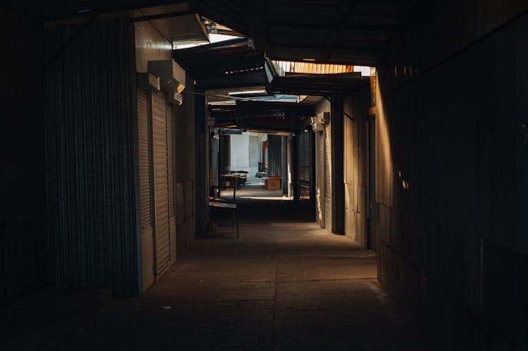 Empty Alley In The Market