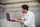 man working on laptop