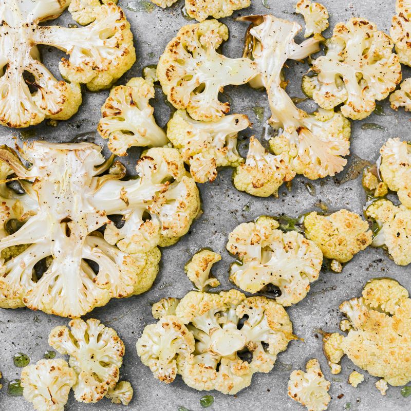 Thai Roasted Cauliflower and Red Curry Paste Dip