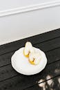 Sliced Apple on White Ceramic Plate
