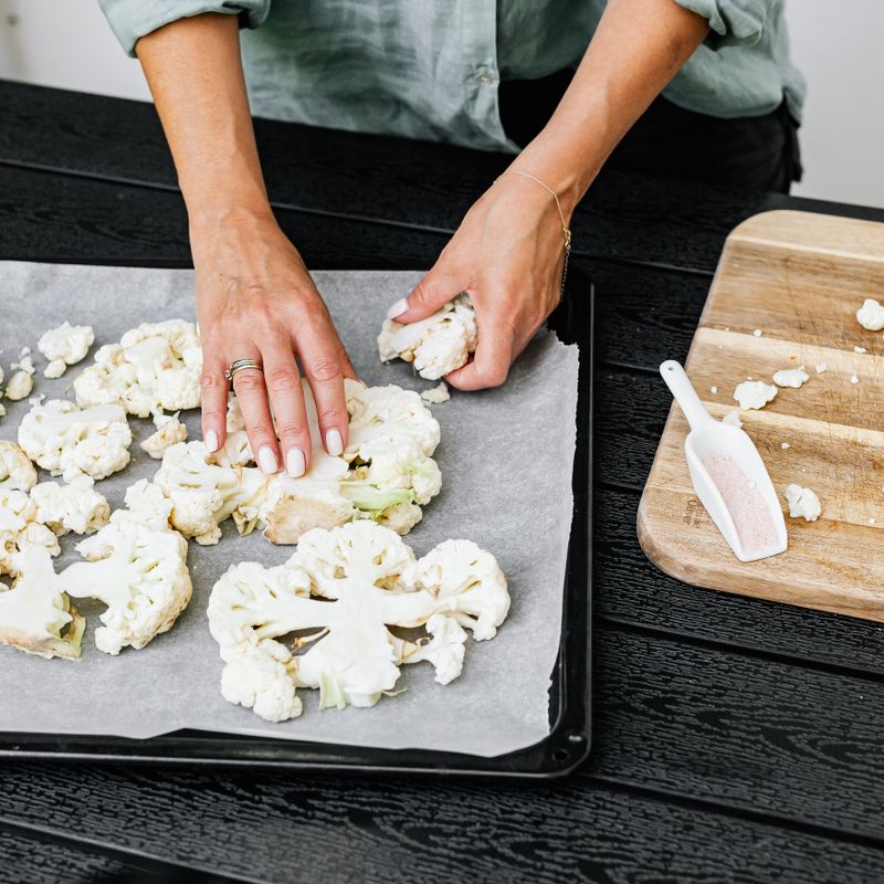 Quick Roasted Cauliflower and Crispy Sage Dip