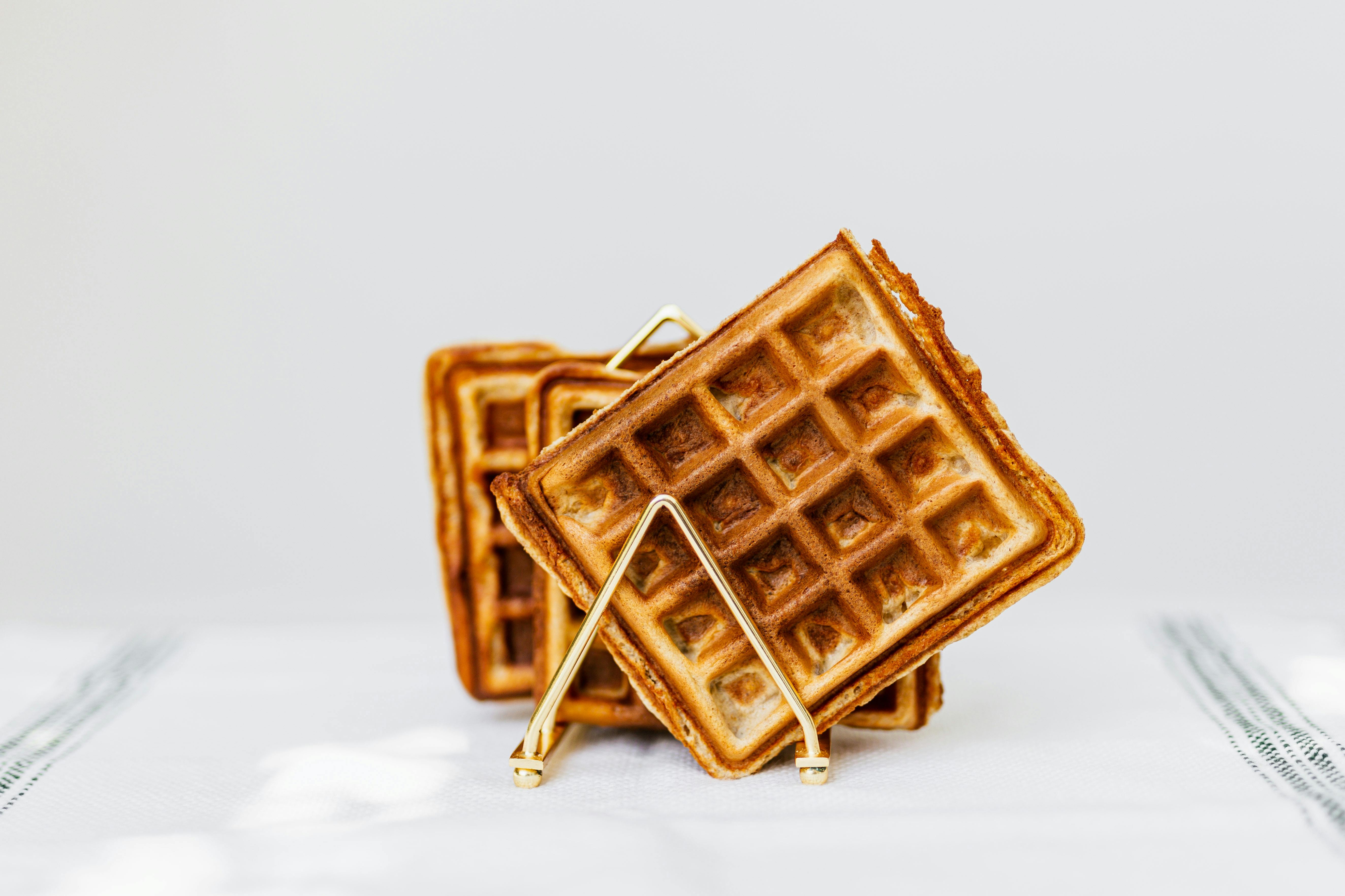 appetizing square waffles