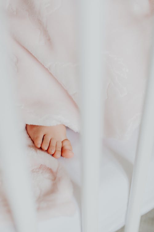 Baby Foot on Blanket