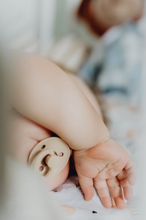 Close-up of Baby Infant Sleeping