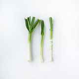 Trimmed leeks, photo by Larisa P. on Pexels