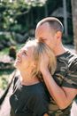 Man Massaging Woman Head