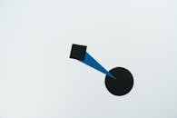 Blue and White Round Logo