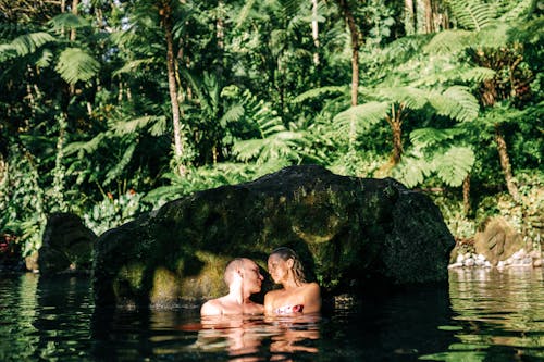 A Couple in Natural Spring Water