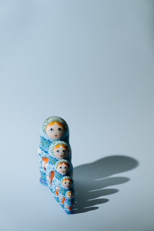 Blue and White Ceramic Figurine