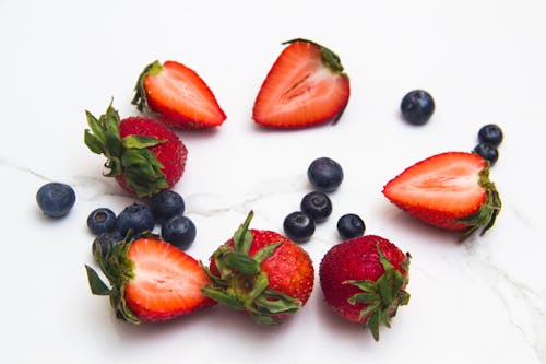 Fotos de stock gratuitas de arándanos azules, de cerca, fresas