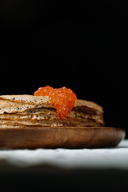 Foto d'estoc gratuïta de àpat, blini, caviar vermell