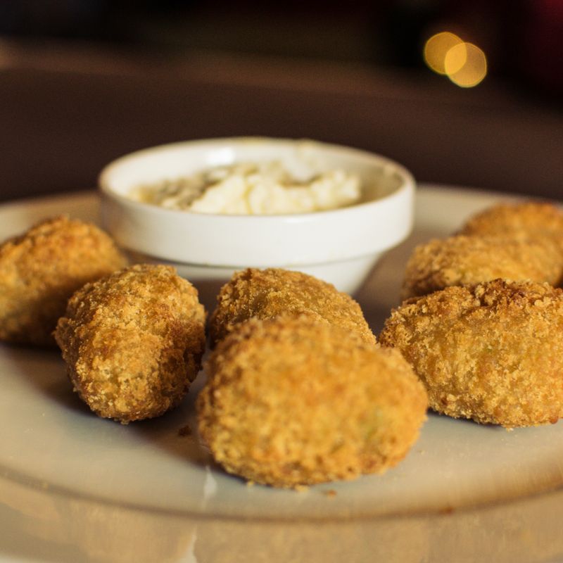 Greek Horta with Crispy Panko and Dill Oil Dip
