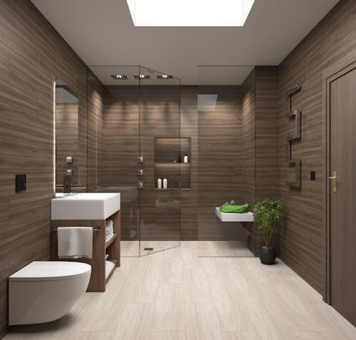 banyo, Modern mimari, sanal içeren Ücretsiz stok fotoğraf