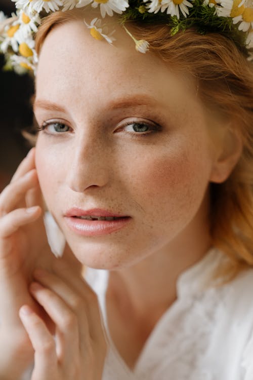 Woman in White Shirt Smiling