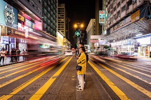 People Standing on the Street