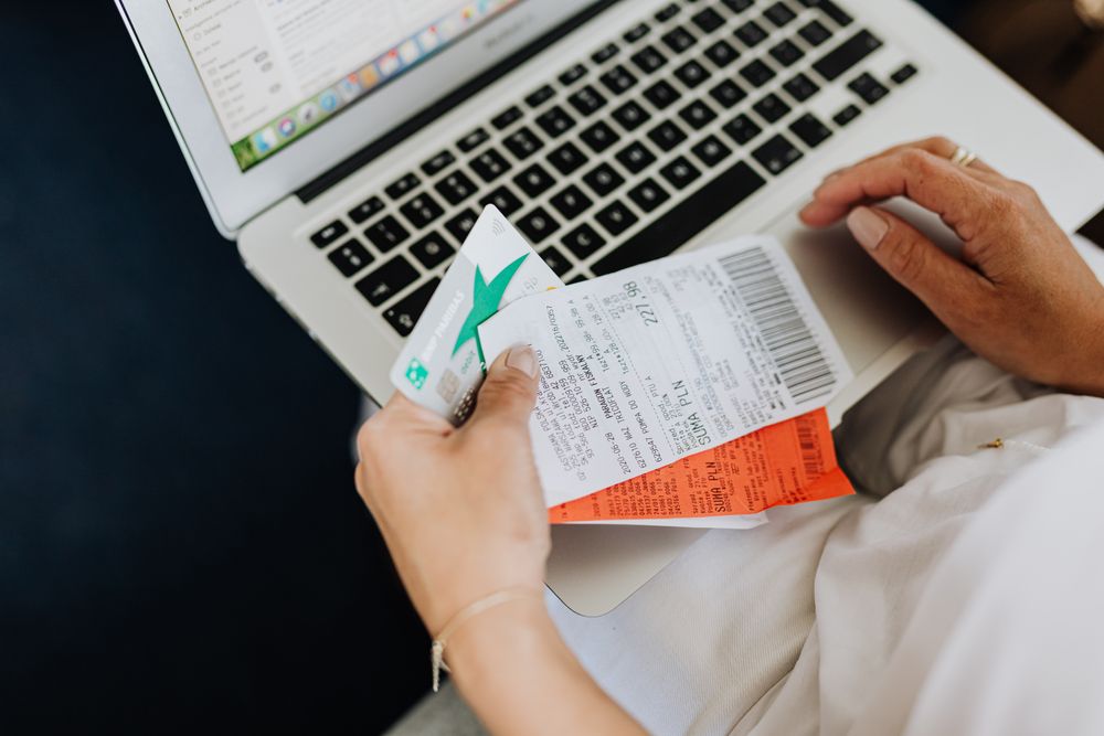 Credit card and budgeting notebook